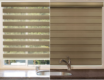 Shade Blind MIADOMODO Window Blinds Color and size choice Zebra Roller Blinds Translucent or Blackout Vision Curtains for Window and Door Rollo Blind 
