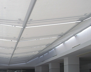 skylight roller shades,motorized shade